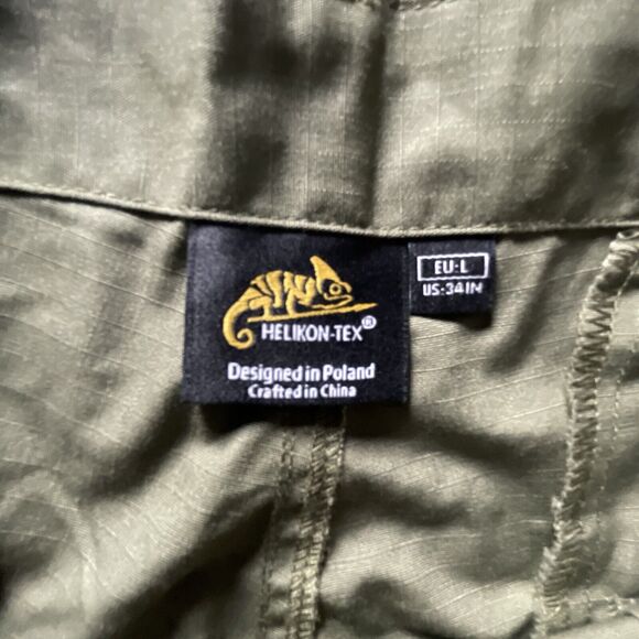 HELIKON-TEX CPU Tactical Cargo Shorts Ripstop Olive Green Size 34/L Men NWT - Picture 7 of 10